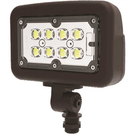 HALCO 30W 120-277V Knuckle Line Voltage Bronze Outdoor Integrated LED Medium Landscape Flood Light FLFS30/3CCTU/KN 10341